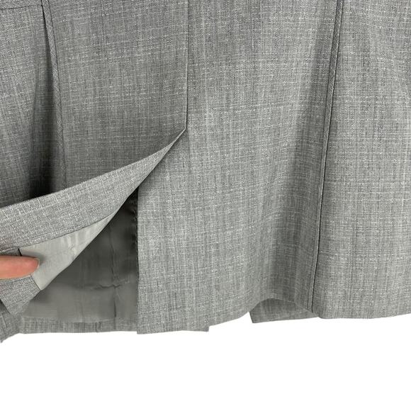 Classiques Entier Wool Blazer Jacket Suit One Button Light Gray Size 8 - Picture 6 of 8